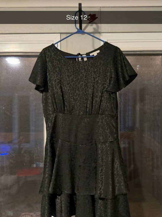 Cato Dresses & Skirts - Cato Black Textured Tiered Dress